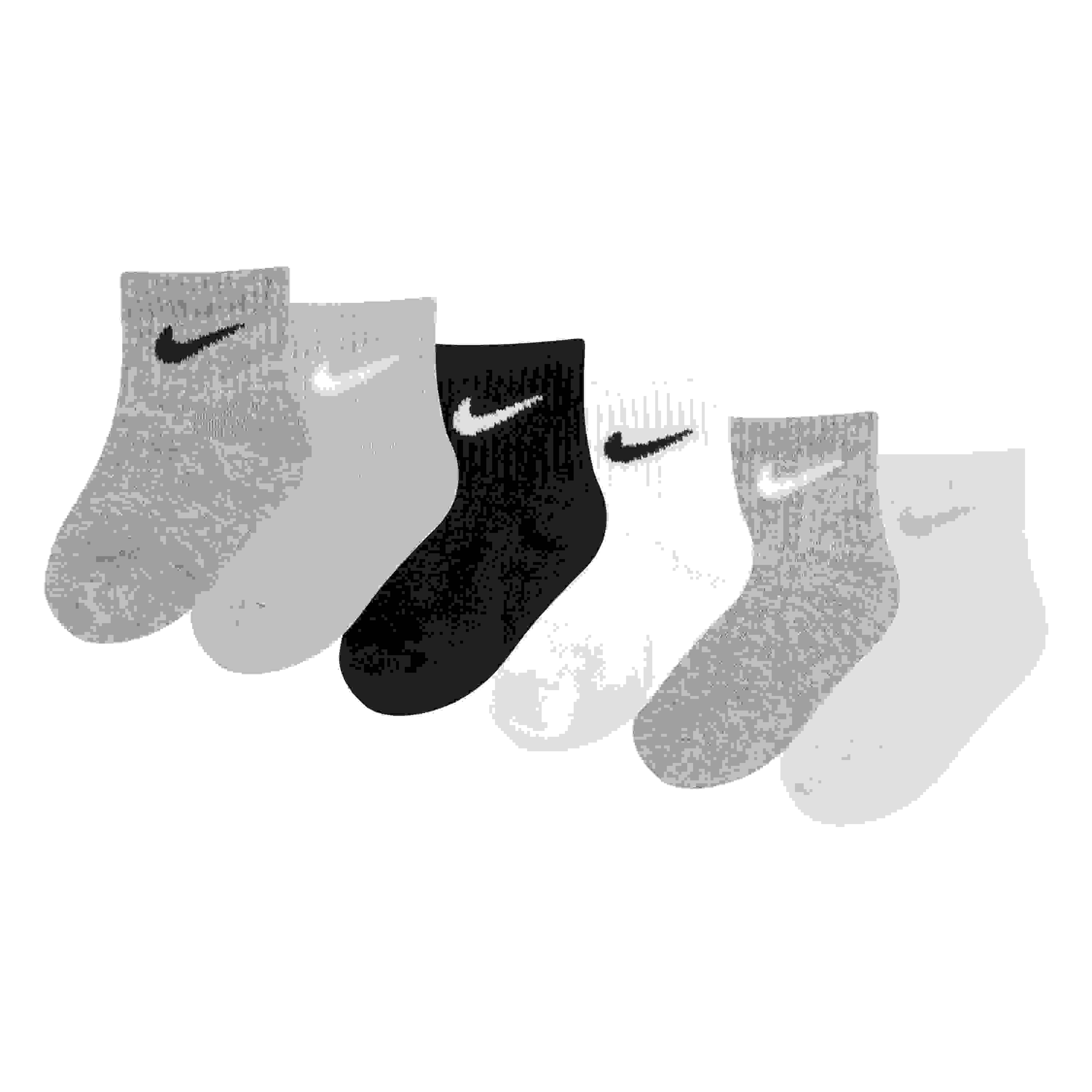 Nike 6-Pack Ankle Infant Kids' Grey/Assorted Socks